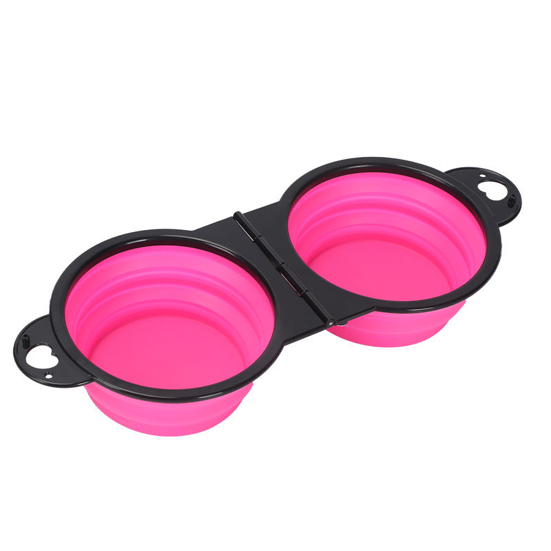 Collapsible travel pet bowl – TPE, Pink