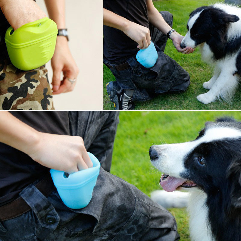 Silicone dog treat pouch for training, view 2