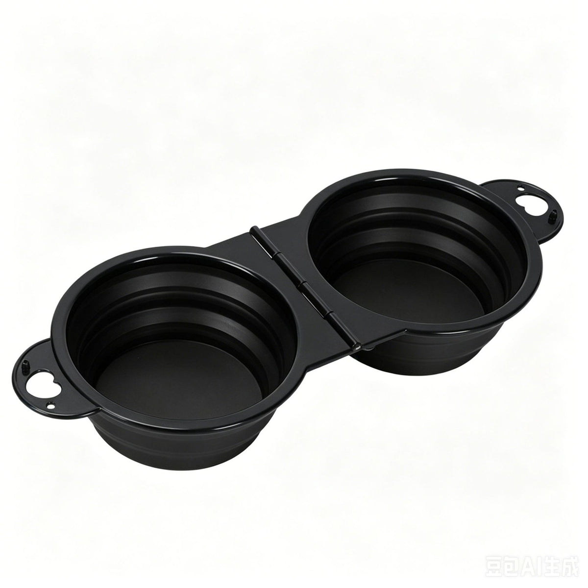 Collapsible travel pet bowl – TPE, Black