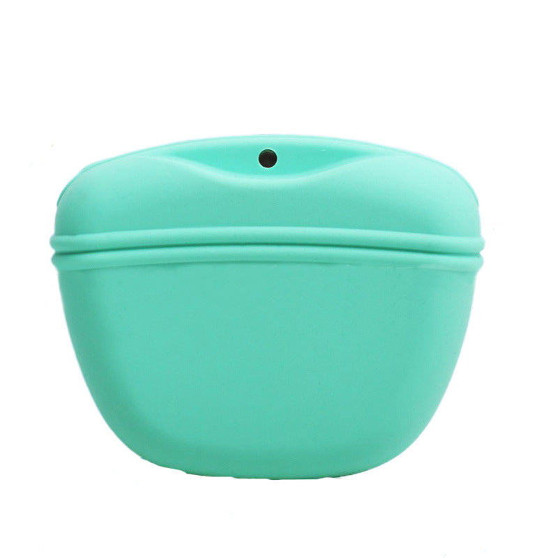 Silicone dog treat pouch for training – Cyan