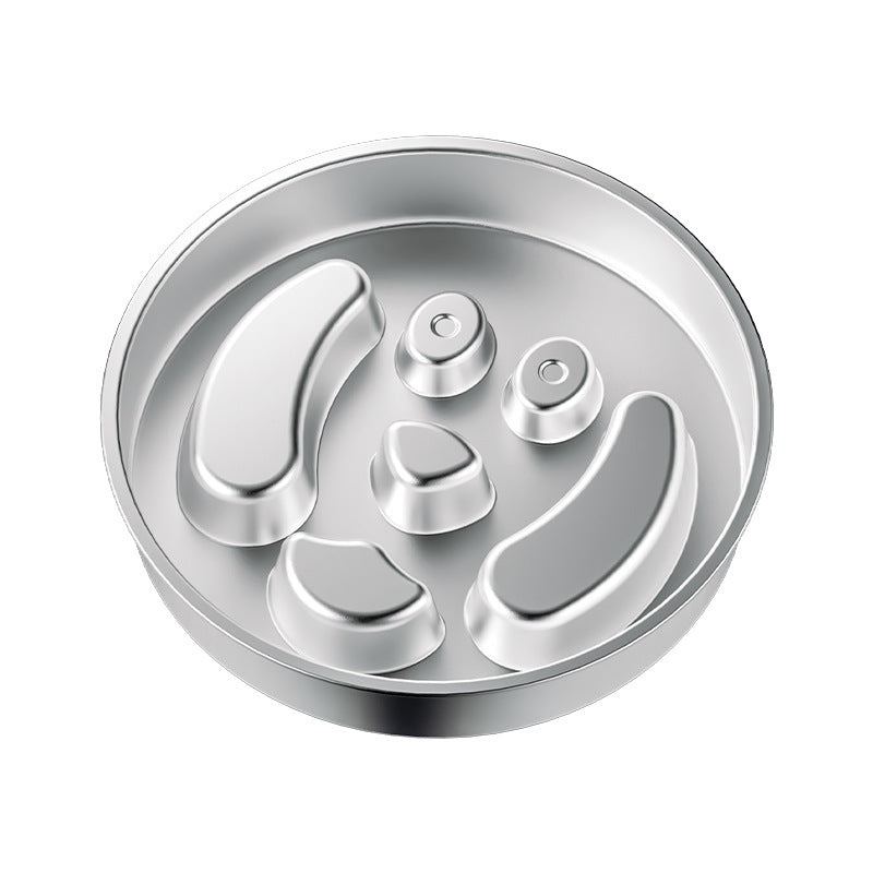 Stainless steel slow feeder dog bowl, view 5