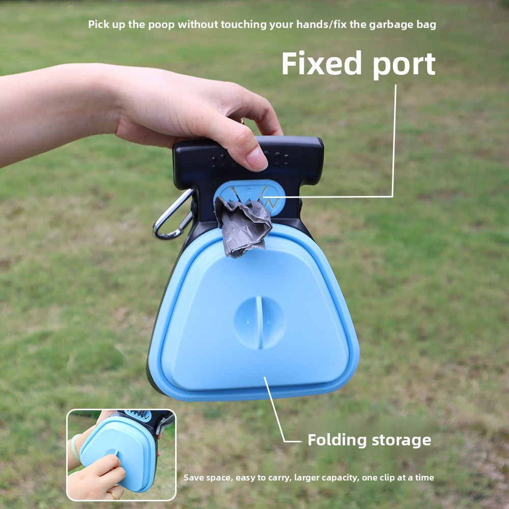 Portable dog poop scooper with bag dispenser, view 3