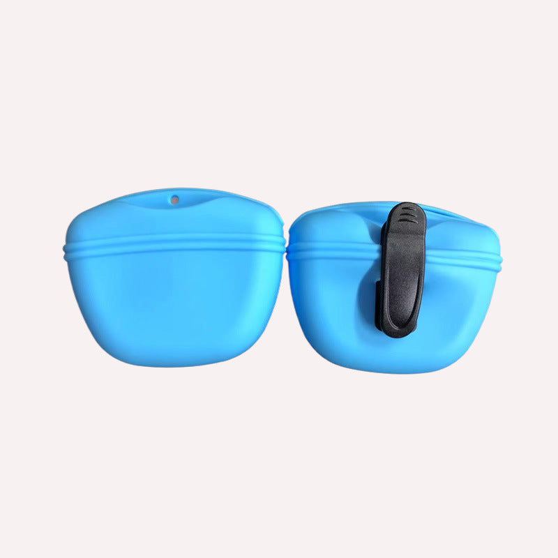 Silicone dog treat pouch for training – Sky Blue