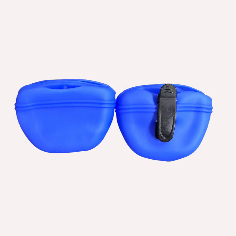 Silicone dog treat pouch for training – Dark Blue