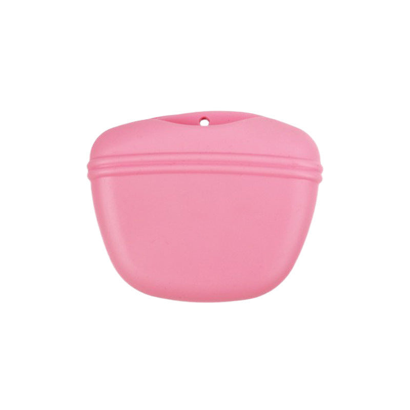 Silicone dog treat pouch for training – Pink