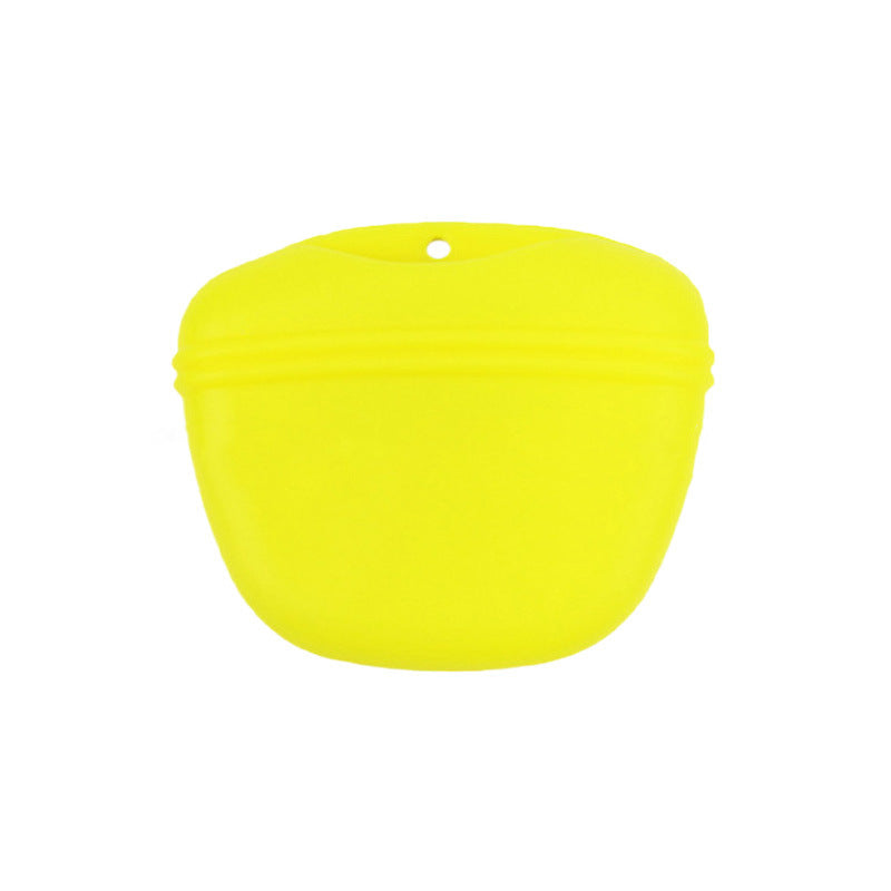 Silicone dog treat pouch for training – Yellow