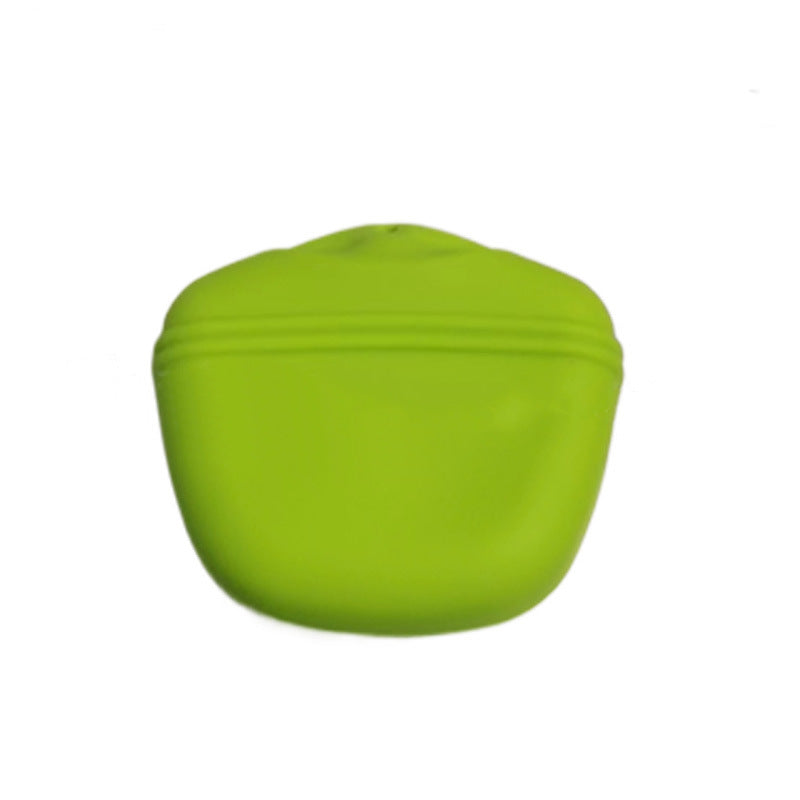 Silicone dog treat pouch for training – Green