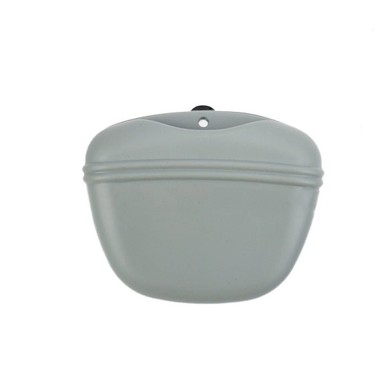 Silicone dog treat pouch for training – Gray