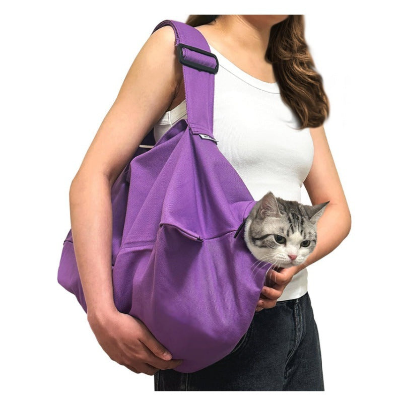 Cat carrier shoulder bag – Purple